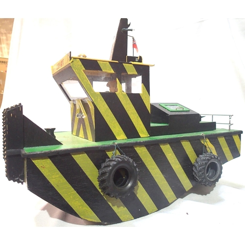 2109 - Radio control scratch built tug boat, Seame, fitted with some radio control equipment, working light... 