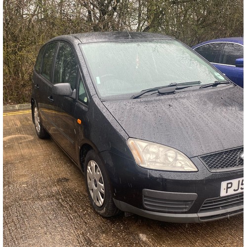 1B - Ford Focus C-Max, Black, Reg PJ55 KYN, 119,706 Miles, MOT expires 19/02/2024, 1.6 litre petrol, V5C ... 