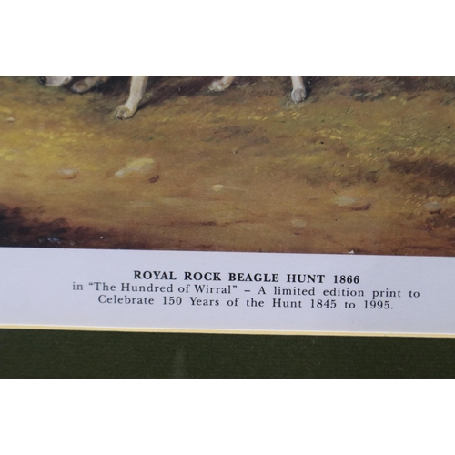 2023G - Rodney Symonds (20th century): artist signed limited edition print, Royal Rock Beagle Hunt 1866, 12/... 