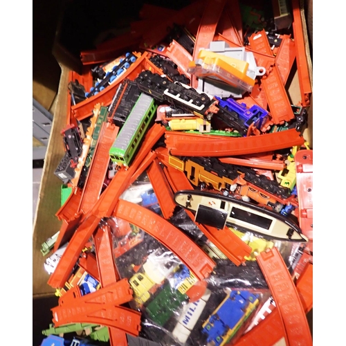 1055 - Box of Thomas The Tank Engine and Matchbox toys. Not available for in-house P&P