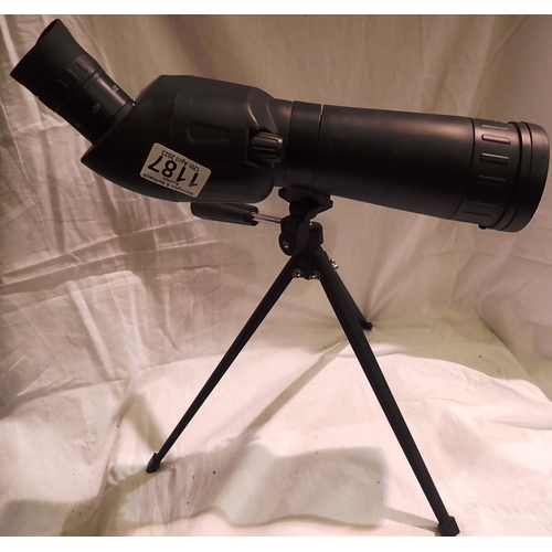 1187 - Monocular on tripod. P&P Group 3 (£25+VAT for the first lot and £5+VAT for subsequent lots)