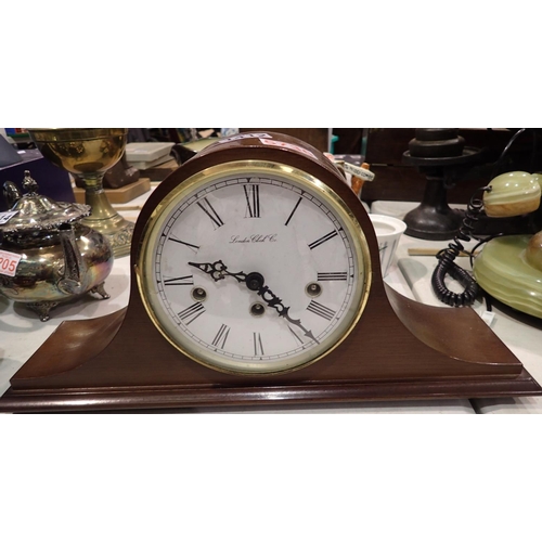 1412 - London Clock Company Westminster mantel clock. Not available for in-house P&P