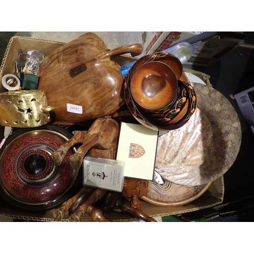 1467 - Collection of mixed items including playing cards, treen etc. Not available for in-house P&P