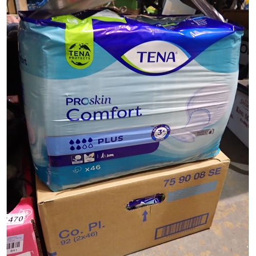 1469 - Four packs of Tena Proskin Comfort pads, 46 per pack. P&P Group 1 (£14+VAT for the first lot and £1+... 