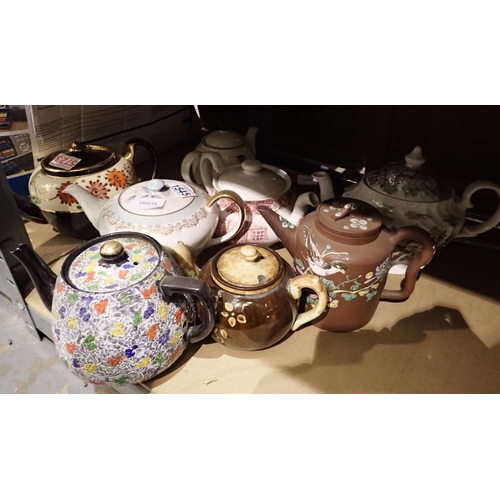 1545 - Collection of mixed teapots. Not available for in-house P&P