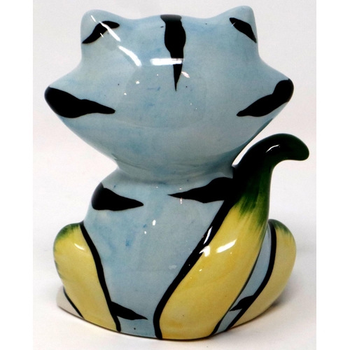 232 - Lorna Bailey cat, Dexter, H: 12 cm, no cracks or chips. P&P Group 1 (£14+VAT for the first lot and £... 