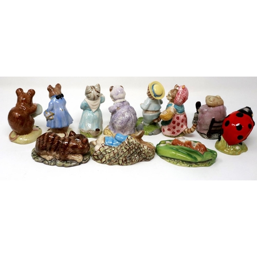 238 - Eleven Royal Albert and Beswick Beatrix Potter and Alice series figurines including Cheshire Cat, la... 