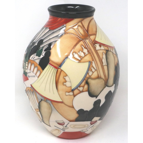 249 - 2012 Moorcroft limited edition vase, Open Day Piece 14/15, H: 22 cm, seconds quality. P&P Group 2 (£... 