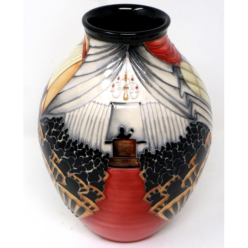 249 - 2012 Moorcroft limited edition vase, Open Day Piece 14/15, H: 22 cm, seconds quality. P&P Group 2 (£... 