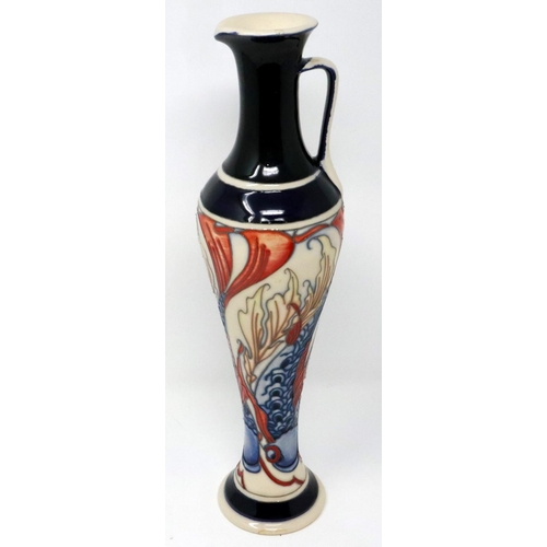 252 - Moorcroft koi carp jug, seconds quality, H: 31 cm, no cracks or chips. P&P Group 3 (£25+VAT for the ... 