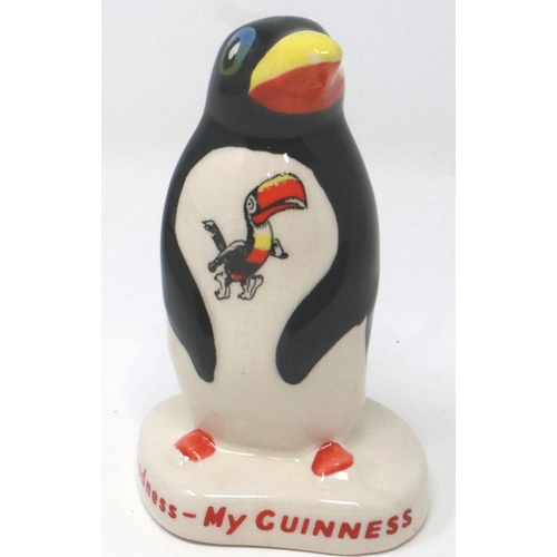 262 - Carlton Ware Guinness penguin, H: 11 cm, crazing throughout otherwise good, no chips or cracks. P&P ... 