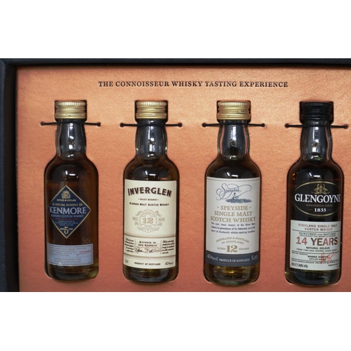 525 - Eight 5cl whisky miniatures and four 5cl gin miniatures. P&P Group 2 (£18+VAT for the first lot and ... 