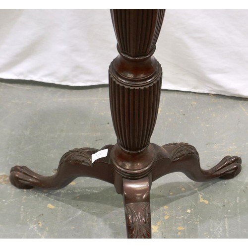 2109 - Victorian walnut torchere, H: 160 cm. Not available for in-house P&P