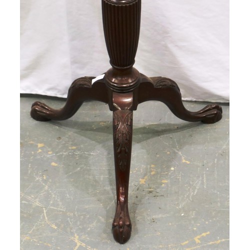 2109 - Victorian walnut torchere, H: 160 cm. Not available for in-house P&P