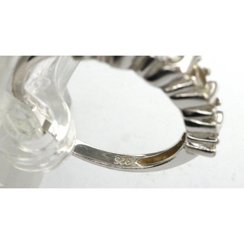 42 - Ten 925 silver rings, mainly stone set, mixed sizes. P&P Group 1 (£14+VAT for the first lot and £1+V... 