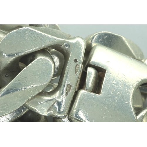 47 - Heavy duty 925 silver neck chain, L: 74 cm, 390g. P&P Group 1 (£14+VAT for the first lot and £1+VAT ... 