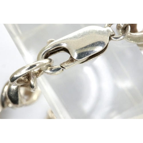 50 - 925 silver twist neck chain, L: 42 cm. P&P Group 1 (£14+VAT for the first lot and £1+VAT for subsequ... 