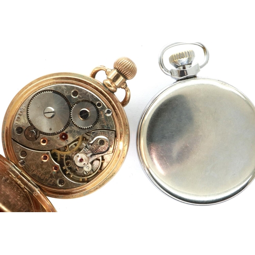 92 - Two pocket watches, including an Ingersoll Triumph example, one working at lotting. P&P Group 1 (£14... 