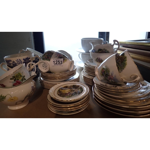 1253 - Large quantity of mixed teaware. Not available for in-house P&P