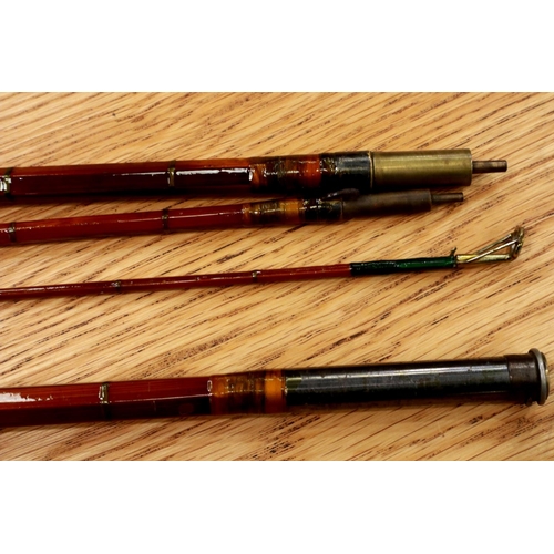 148 - Albert Smith 11ft four piece split fishing rod. P&P Group 2 (£18+VAT for the first lot and £3+VAT fo... 