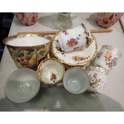 1431 - Mixed ceramics including Hammersley. P&P Group 3 (£25+VAT for the first lot and £5+VAT for subsequen... 