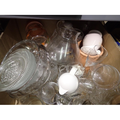 1532 - Quantity of mixed ceramics and glass including Villeroy and Boch. Not available for in-house P&P