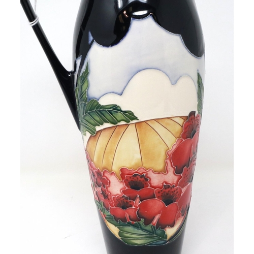 215 - Moorcroft Forever England jug, H: 28 cm, handle has been repaired. P&P Group 2 (£18+VAT for the firs... 