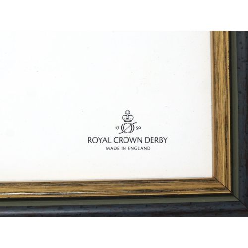 218 - Framed Royal Crown Derby plaque, Equus, 38 x 29 cm. P&P Group 3 (£25+VAT for the first lot and £5+VA... 