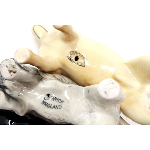 222 - Three Beswick dogs, largest H: 80 mm, no cracks or chips. P&P Group 2 (£18+VAT for the first lot and... 