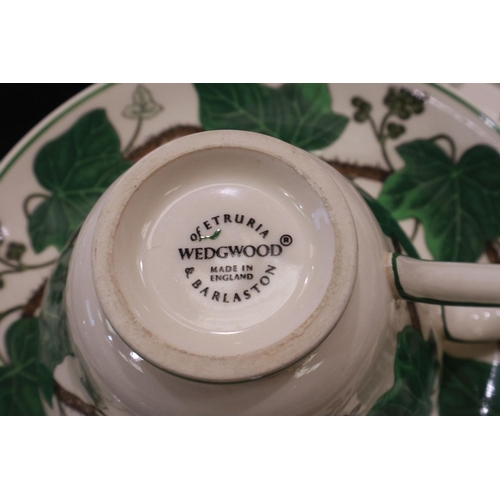 225 - Wedgwood of Etruria dinner service of fifty four pieces, in the Napoleon Ivy pattern, no cracks or c... 