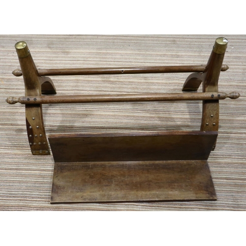 325 - 20th century Middle Eastern book trough in the form of a camel saddle, overall L: 94 cm. Not availab... 