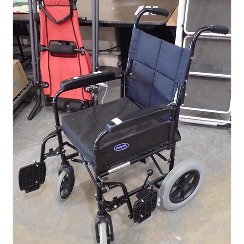 1998S - Invacare carer propelled wheelchair. Not available for in-house P&P