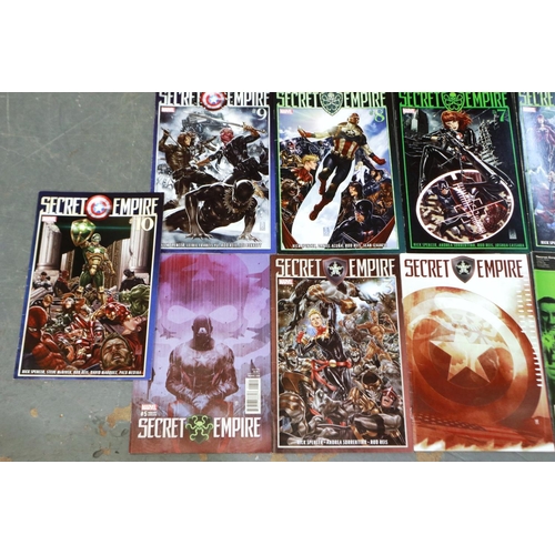 402 - Nine Marvel Secret Empire comic books. P&P Group 1 (£14+VAT for the first lot and £1+VAT for subsequ... 