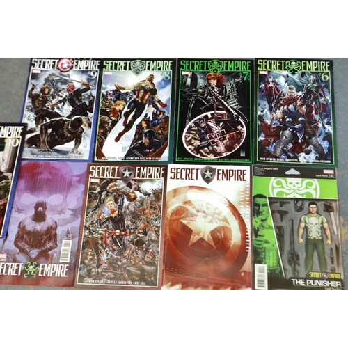 402 - Nine Marvel Secret Empire comic books. P&P Group 1 (£14+VAT for the first lot and £1+VAT for subsequ... 