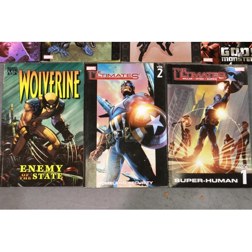 410 - Seven Marvel graphic novels to include X-Men and The Ultimates. P&P Group 1 (£14+VAT for the first l... 