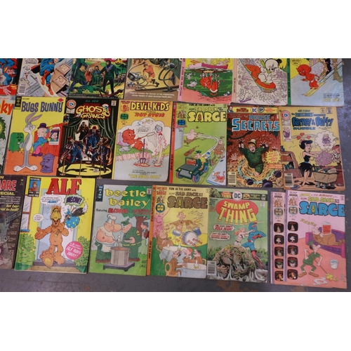 414 - Comics: mixed vintage titles including Flash, Sad Sack, Ghost Manor and others, mixed publishers (35... 