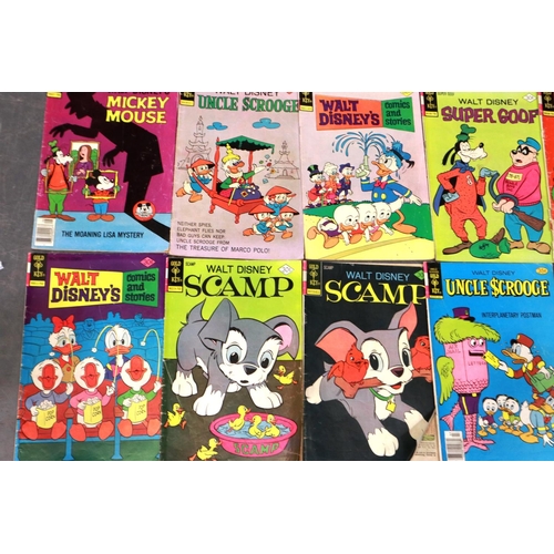 416 - Walt Disneys comics and stories, 12, including Uncle Scrooge, Mickey Mouse etc. P&P Group 1 (£14+VAT... 