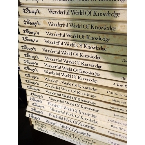 1052 - Twenty three volumes of Disneys Wonderful World of Knowledge. P&P Group 2 (£18+VAT for the first lot... 