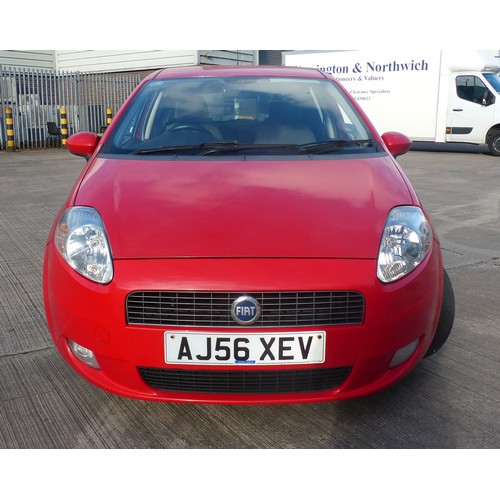 1B - Fiat Grande Punto Dynamic, REG AJ56 XEV, 1.2 petrol, Red, 76,332 miles, MOT until 20/11/2023. One sm... 