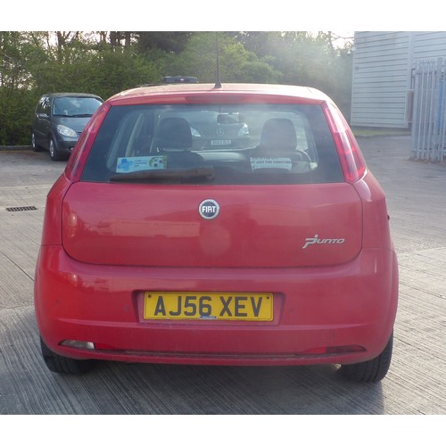 1B - Fiat Grande Punto Dynamic, REG AJ56 XEV, 1.2 petrol, Red, 76,332 miles, MOT until 20/11/2023. One sm... 