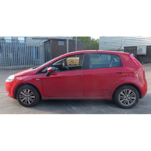 1B - Fiat Grande Punto Dynamic, REG AJ56 XEV, 1.2 petrol, Red, 76,332 miles, MOT until 20/11/2023. One sm... 