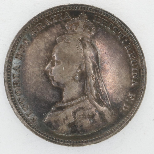 2009 - 1887 silver shilling of Queen Victoria. P&P Group 0 (£5+VAT for the first lot and £1+VAT for subsequ... 