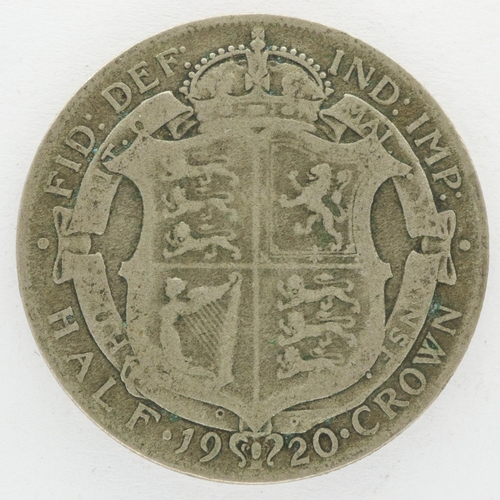 2019 - 1920 silver half crown of George V. P&P Group 0 (£5+VAT for the first lot and £1+VAT for subsequent ... 