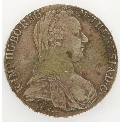 2048 - 1780 restrike Austrian silver Thaler, Maria Theresa. P&P Group 0 (£5+VAT for the first lot and £1+VA... 