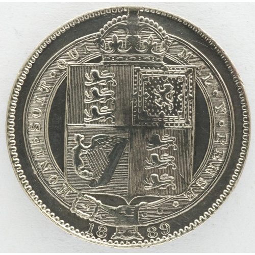 2086 - 1889 silver shilling of Queen Victoria. P&P Group 0 (£5+VAT for the first lot and £1+VAT for subsequ... 