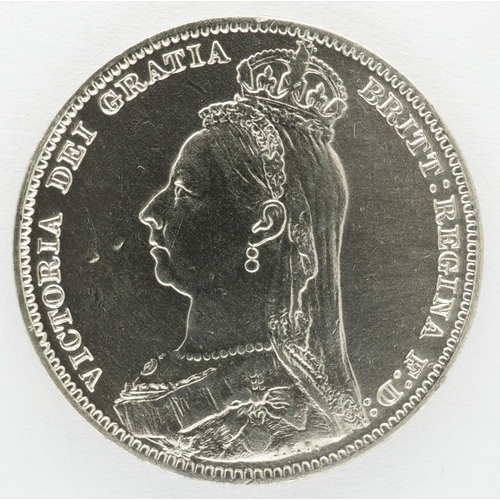 2096 - 1890 silver shilling of Queen Victoria. P&P Group 0 (£5+VAT for the first lot and £1+VAT for subsequ... 