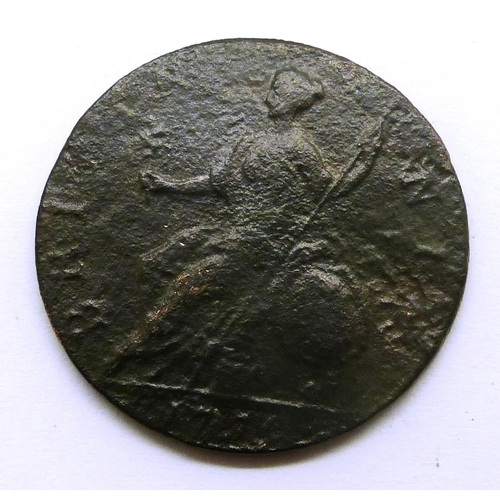 2061 - 1779 copper half penny of George III. P&P Group 0 (£5+VAT for the first lot and £1+VAT for subsequen... 