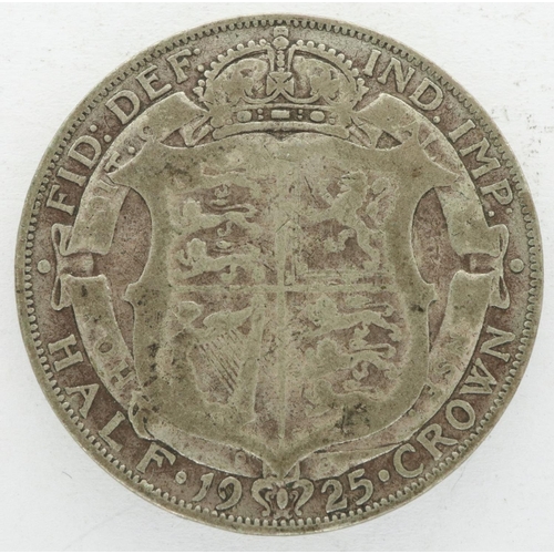 2102 - 1925 silver half crown of George V. P&P Group 0 (£5+VAT for the first lot and £1+VAT for subsequent ... 