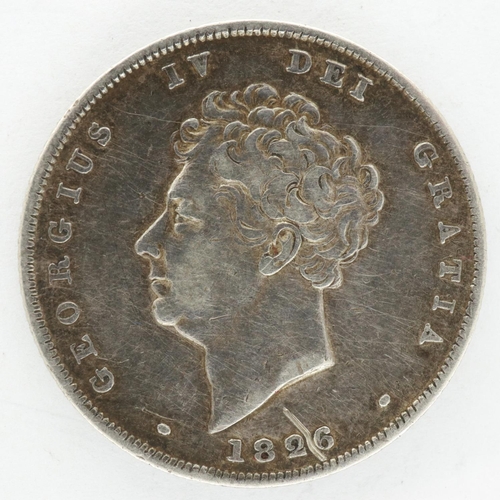 2106 - 1826 silver shilling of George IV. P&P Group 0 (£5+VAT for the first lot and £1+VAT for subsequent l... 