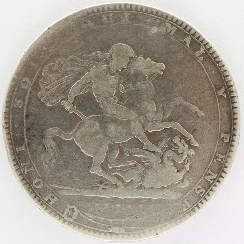 2115 - 1819 silver crown of George III. P&P Group 0 (£5+VAT for the first lot and £1+VAT for subsequent lot... 